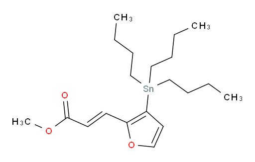 (E)-methyl 3-(3-(tributylstannyl)furan-2-yl)acrylate