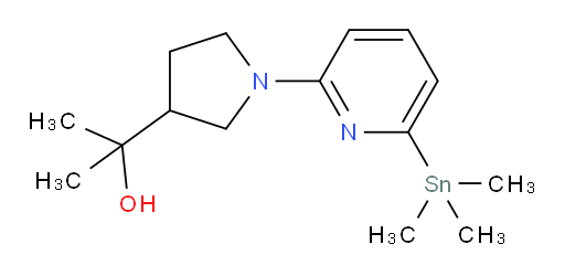 2-(1-(6-(trimethylstannyl)pyridin-2-yl)pyrrolidin-3-yl)propan-2-ol