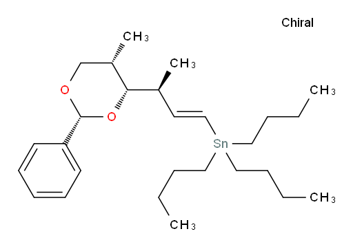 tributyl((S,E)-3-((2R,4S,5S)-5-methyl-2-phenyl-1,3-dioxan-4-yl)but-1-en-1-yl)stannane