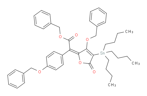 (E)-benzyl 2-(3-(benzyloxy)-5-oxo-4-(tributylstannyl)furan-2(5H)-ylidene)-2-(4-(benzyloxy)phenyl)acetate