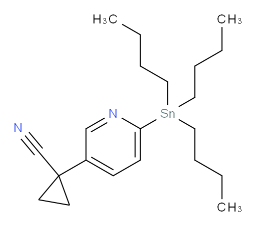 1-(6-(tributylstannyl)pyridin-3-yl)cyclopropanecarbonitrile