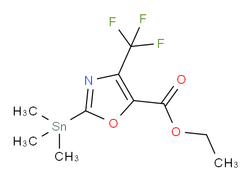 ethyl 4-(trifluoromethyl)-2-(trimethylstannyl)oxazole-5-carboxylate
