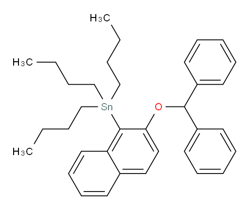 (2-(benzhydryloxy)naphthalen-1-yl)tributylstannane