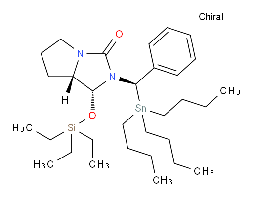 (1R,7aS)-2-((R)-phenyl(tributylstannyl)methyl)-1-((triethylsilyl)oxy)tetrahydro-1H-pyrrolo[1,2-c]imidazol-3(2H)-one