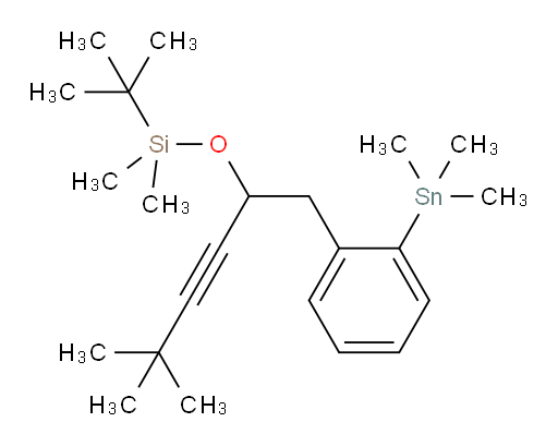 tert-butyl((5,5-dimethyl-1-(2-(trimethylstannyl)phenyl)hex-3-yn-2-yl)oxy)dimethylsilane
