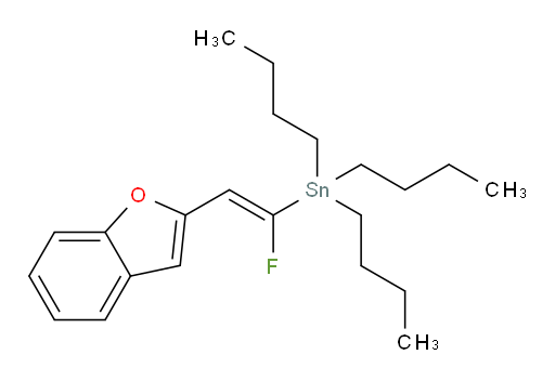 (E)-(2-(benzofuran-2-yl)-1-fluorovinyl)tributylstannane