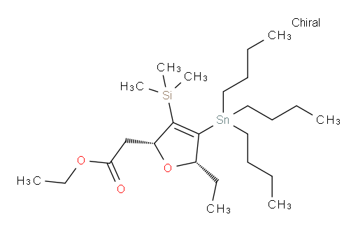 ethyl 2-((2R,5S)-5-ethyl-4-(tributylstannyl)-3-(trimethylsilyl)-2,5-dihydrofuran-2-yl)acetate