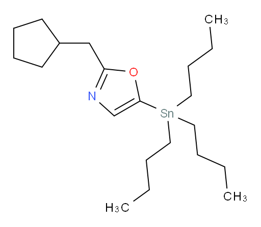 2-(cyclopentylmethyl)-5-(tributylstannyl)oxazole