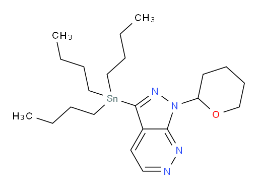 1-(tetrahydro-2H-pyran-2-yl)-3-(tributylstannyl)-1H-pyrazolo[3,4-c]pyridazine