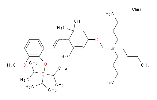 triisopropyl(2-methoxy-6-((E)-2-((1R,4R)-2,6,6-trimethyl-4-((tributylstannyl)methoxy)cyclohex-2-en-1-yl)vinyl)phenoxy)silane