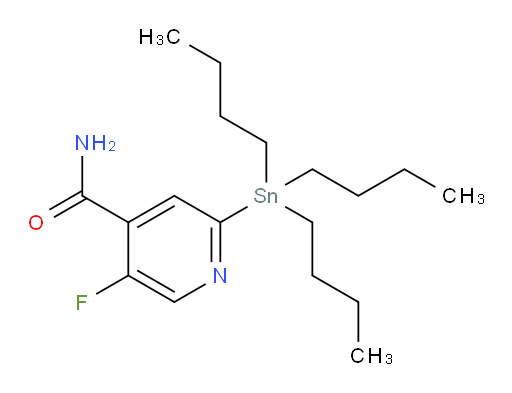 5-fluoro-2-(tributylstannyl)isonicotinamide