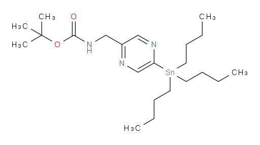 tert-butyl ((5-(tributylstannyl)pyrazin-2-yl)methyl)carbamate