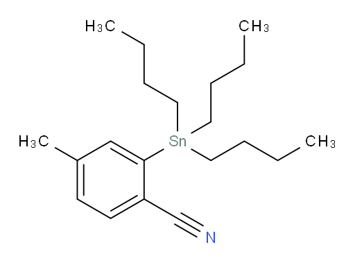 4-methyl-2-(tributylstannyl)benzonitrile