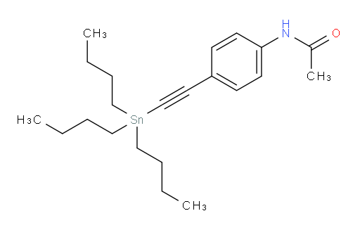 N-(4-((tributylstannyl)ethynyl)phenyl)acetamide