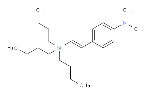 (E)-N,N-dimethyl-4-(2-(tributylstannyl)vinyl)aniline