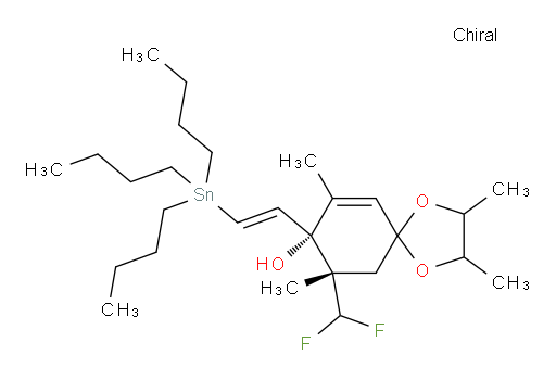 (8R,9S)-9-(difluoromethyl)-2,3,7,9-tetramethyl-8-((E)-2-(tributylstannyl)vinyl)-1,4-dioxaspiro[4.5]dec-6-en-8-ol