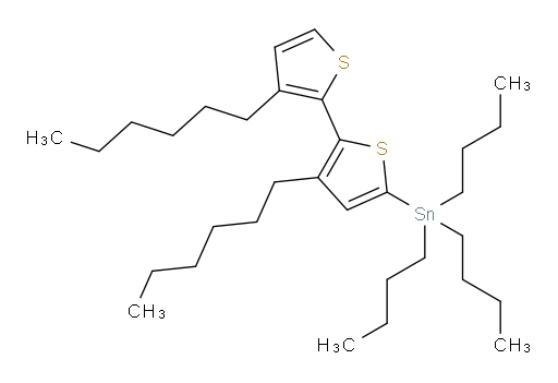 tributyl(3,3'-dihexyl-[2,2'-bithiophen]-5-yl)stannane