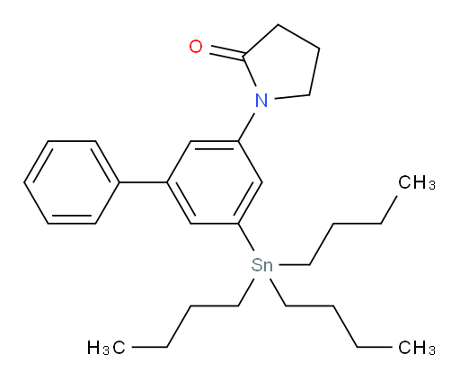 1-(5-(tributylstannyl)-[1,1'-biphenyl]-3-yl)pyrrolidin-2-one