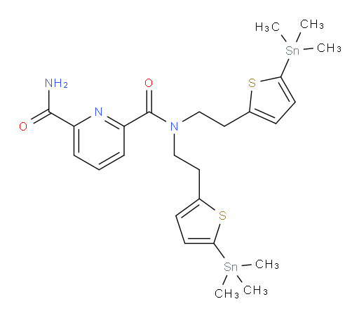 N2,N2-bis(2-(5-(trimethylstannyl)thiophen-2-yl)ethyl)pyridine-2,6-dicarboxamide