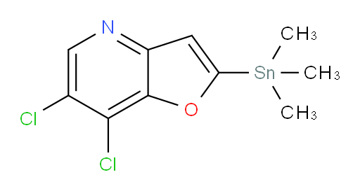 6,7-dichloro-2-(trimethylstannyl)furo[3,2-b]pyridine