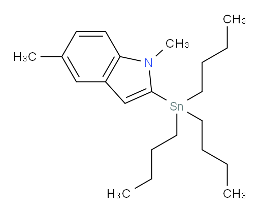 1,5-dimethyl-2-(tributylstannyl)-1H-indole