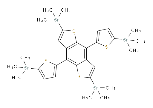 (4,8-bis(5-(trimethylstannyl)thiophen-2-yl)benzo[1,2-b:4,5-b']dithiophene-2,6-diyl)bis(trimethylstannane)