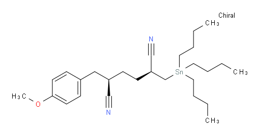 (2R,5S)-2-(4-methoxybenzyl)-5-((tributylstannyl)methyl)hexanedinitrile