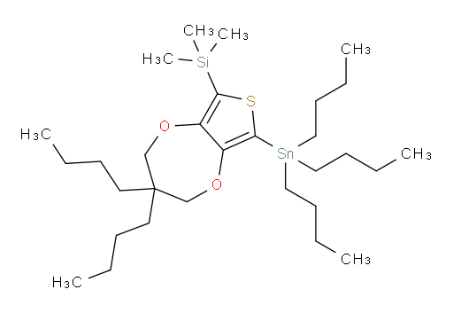 (3,3-dibutyl-8-(tributylstannyl)-3,4-dihydro-2H-thieno[3,4-b][1,4]dioxepin-6-yl)trimethylsilane