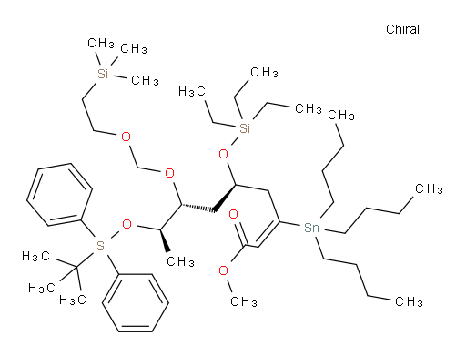 (5R,7R,8R,E)-methyl 8-((tert-butyldiphenylsilyl)oxy)-3-(tributylstannyl)-5-((triethylsilyl)oxy)-7-((2-(trimethylsilyl)ethoxy)methoxy)non-2-enoate