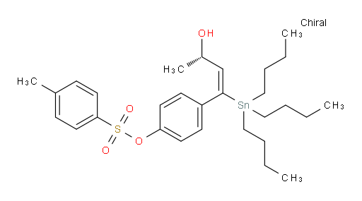 (S,E)-4-(3-hydroxy-1-(tributylstannyl)but-1-en-1-yl)phenyl 4-methylbenzenesulfonate