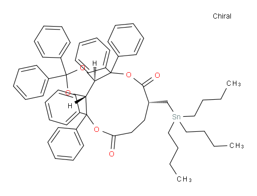(3aR,7R,12aR)-2,2,4,4,12,12-hexaphenyl-7-((tributylstannyl)methyl)tetrahydro-3aH-[1,3]dioxolo[4,5-c][1,6]dioxacycloundecine-6,10(4H,7H)-dione