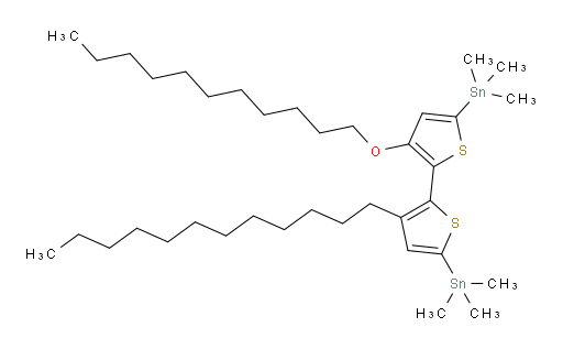 (3-dodecyl-3'-(undecyloxy)-[2,2'-bithiophene]-5,5'-diyl)bis(trimethylstannane)