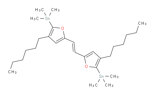 (E)-1,2-bis(4-hexyl-5-(trimethylstannyl)furan-2-yl)ethene