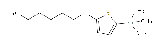(5-(hexylthio)thiophen-2-yl)trimethylstannane