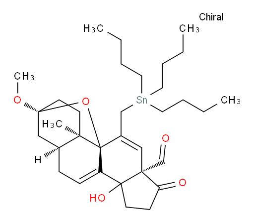(3R,5S,9R,10R,13R)-14-hydroxy-3-methoxy-10-methyl-17-oxo-11-((tributylstannyl)methyl)-1,2,3,4,5,6,10,13,14,15,16,17-dodecahydro-3,9-epoxycyclopenta[a]phenanthrene-13-carbaldehyde