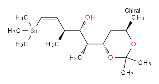 (2R,3S,4S,Z)-4-methyl-2-((4S,6R)-2,2,6-trimethyl-1,3-dioxan-4-yl)-6-(trimethylstannyl)hex-5-en-3-ol