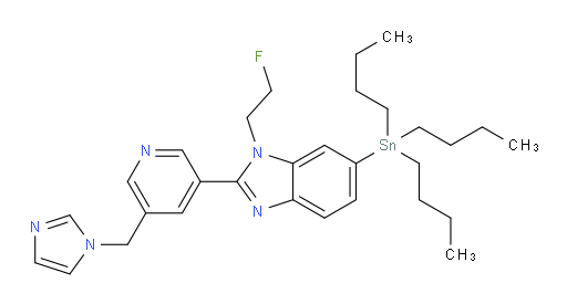 2-(5-((1H-imidazol-1-yl)methyl)pyridin-3-yl)-1-(2-fluoroethyl)-6-(tributylstannyl)-1H-benzo[d]imidazole