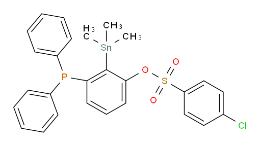 3-(diphenylphosphino)-2-(trimethylstannyl)phenyl 4-chlorobenzenesulfonate