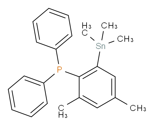 (2,4-dimethyl-6-(trimethylstannyl)phenyl)diphenylphosphine