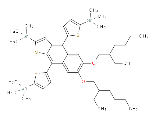 (5,5'-(6,7-bis((2-ethylhexyl)oxy)-2-(trimethylstannyl)naphtho[2,3-b]thiophene-4,9-diyl)bis(thiophene-5,2-diyl))bis(trimethylstannane)