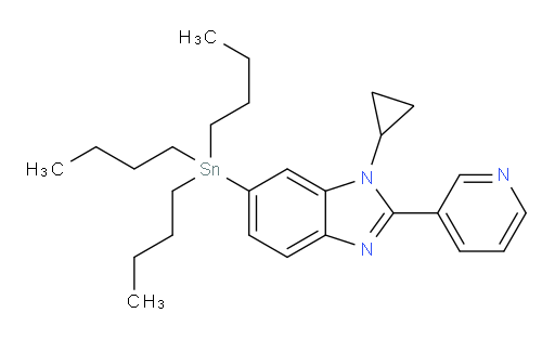1-环丙基-2-(吡啶-3-基)-6-(三丁基锡基)-1H-苯并[d]咪唑