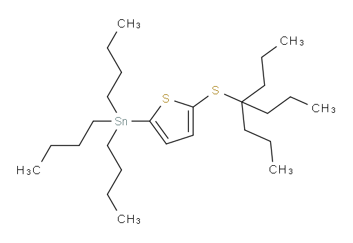 tributyl(5-((4-propylheptan-4-yl)thio)thiophen-2-yl)stannane