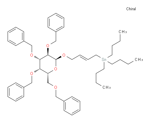 tributyl((E)-4-(((2S,3R,4S,5S,6R)-3,4,5-tris(benzyloxy)-6-((benzyloxy)methyl)tetrahydro-2H-pyran-2-yl)oxy)but-2-en-1-yl)stannane