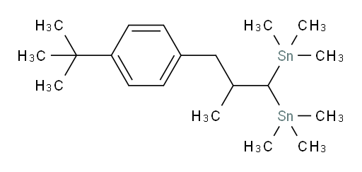 (3-(4-(tert-butyl)phenyl)-2-methylpropane-1,1-diyl)bis(trimethylstannane)
