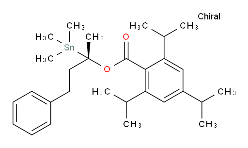 (S)-4-phenyl-2-(trimethylstannyl)butan-2-yl 2,4,6-triisopropylbenzoate