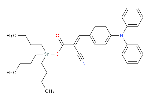 (E)-tributylstannyl 2-cyano-3-(4-(diphenylamino)phenyl)acrylate