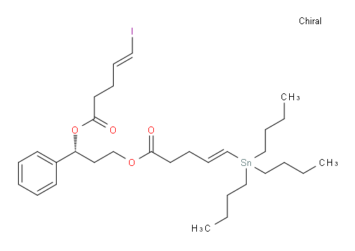 (E)-(R)-3-(((E)-5-iodopent-4-enoyl)oxy)-3-phenylpropyl 5-(tributylstannyl)pent-4-enoate