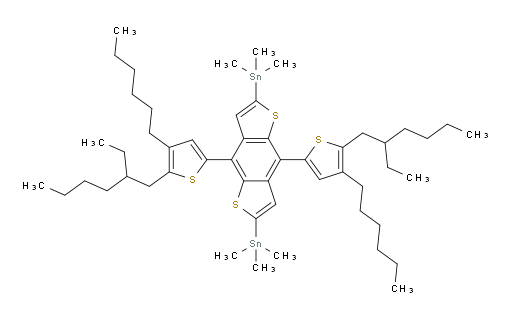 (4,8-bis(5-(2-ethylhexyl)-4-hexylthiophen-2-yl)benzo[1,2-b:4,5-b']dithiophene-2,6-diyl)bis(trimethylstannane)