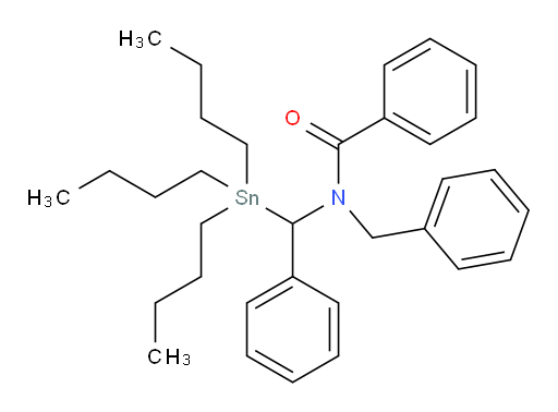 N-benzyl-N-(phenyl(tributylstannyl)methyl)benzamide