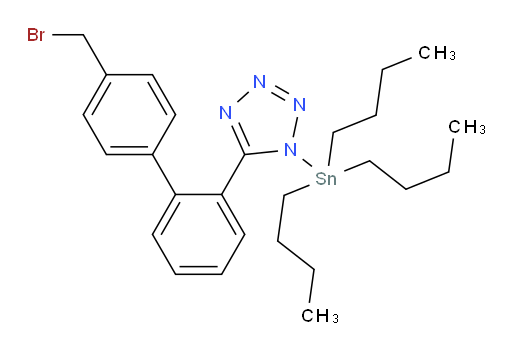 5-(4'-(bromomethyl)-[1,1'-biphenyl]-2-yl)-1-(tributylstannyl)-1H-tetrazole